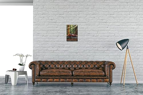 Miniatura 3 de California Redwoods Highway Mustang In Redwoods Giclee Archival Canvas Print Wall Art Décor for Home & Office from Travel Artwork by Artist Paul A.