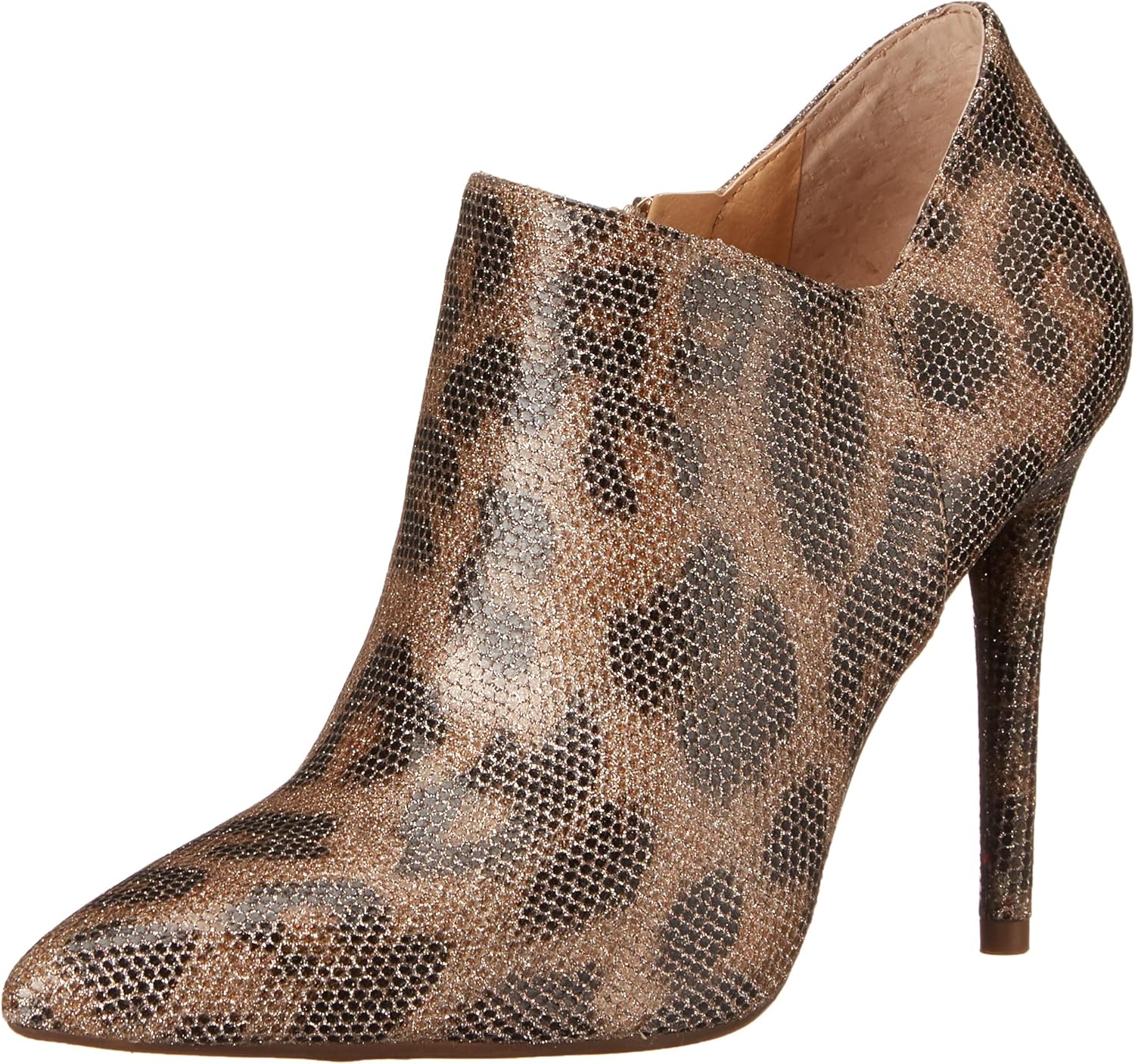 Jessica Simpson Women's Luela Stiletto Bootie Ankle Boot, Lightt Bronze, 9.5