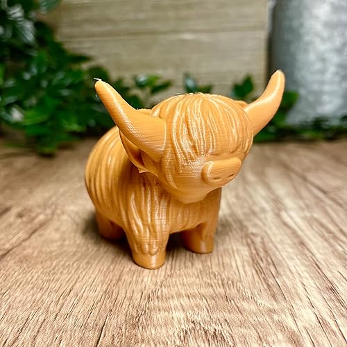 Miniatura 5 de MichiganMootique Highland Cow Figurine, Highland Cow Decor, Highlander Cow Gift, Cow Print Decor, Highland Cow Bathroom Decor, Highland Cow Gifts,