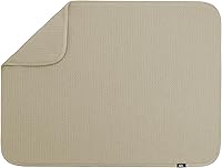 Vista 15 de S&T INC. Tapete de microfibra para secado de platos, reversible y absorbente para cocina, de 16 x 18 pulgadas, color gris