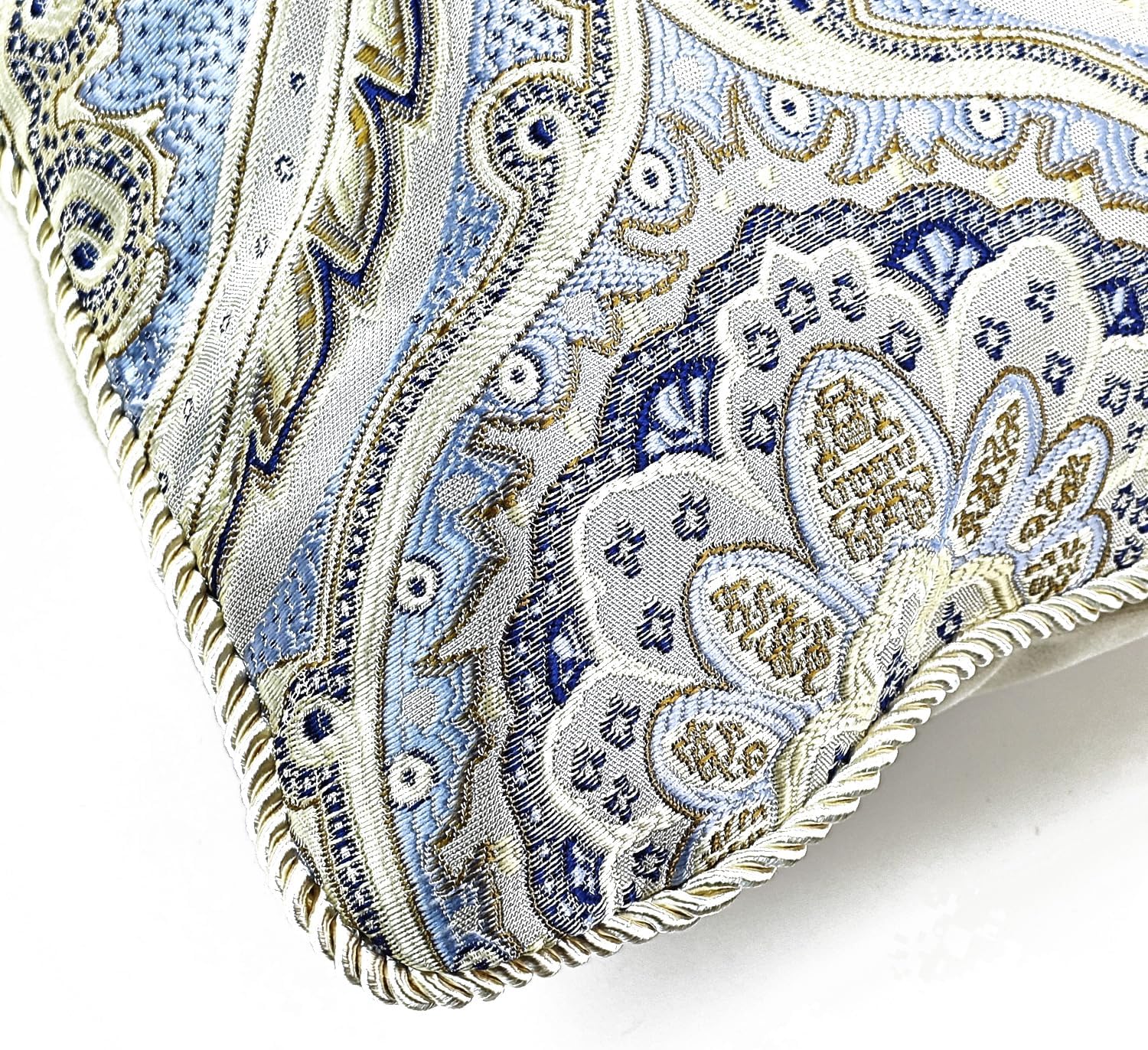 Decorative Throw Pillows Cover Gold Jacquard 18"x18"