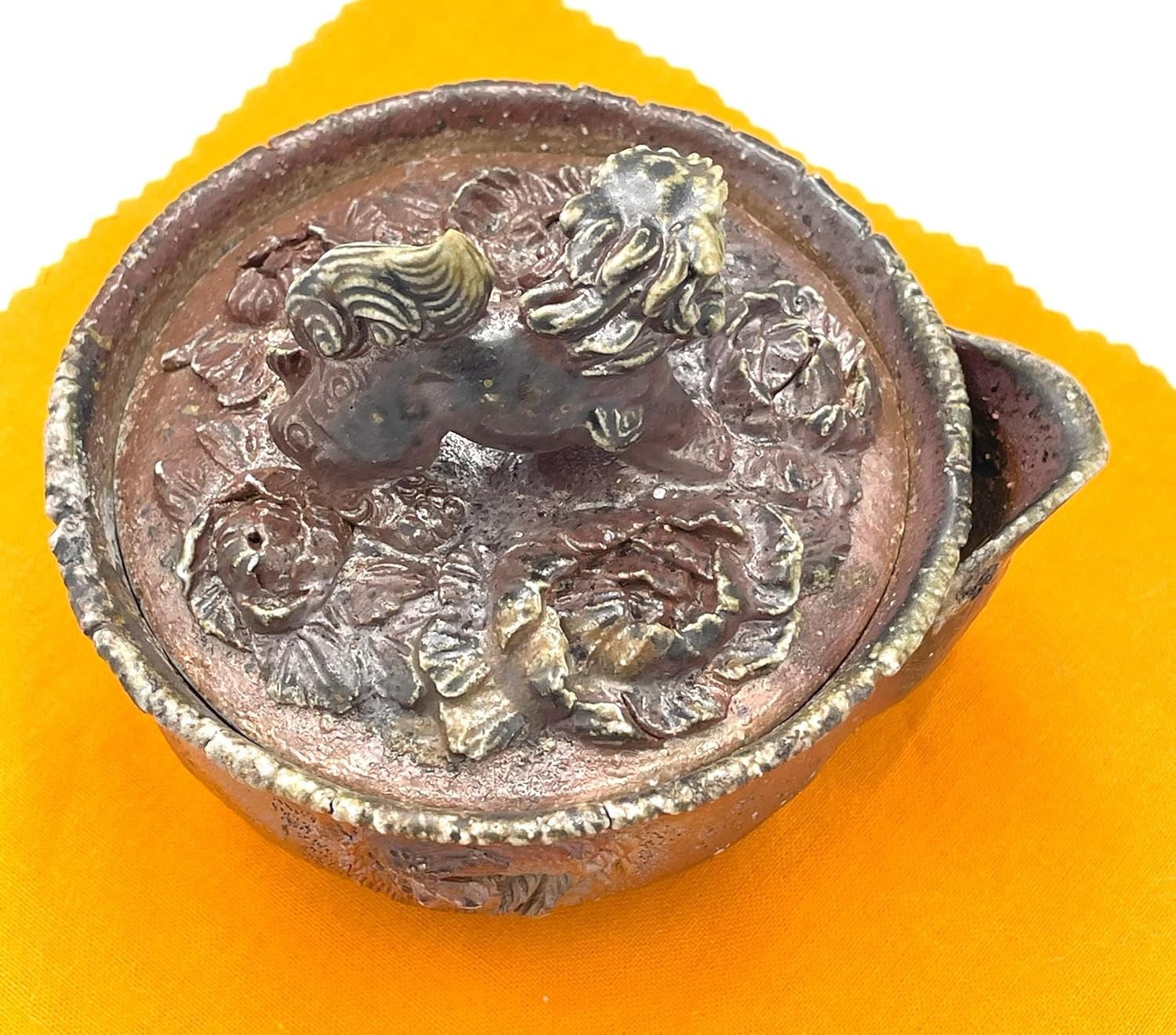 備前焼　難波誠治作　獅子　宝瓶　NS6 備前焼 難波誠治作 獅子 宝品 （NS3） 備前焼 難波誠治作 獅子 宝瓶 NS6