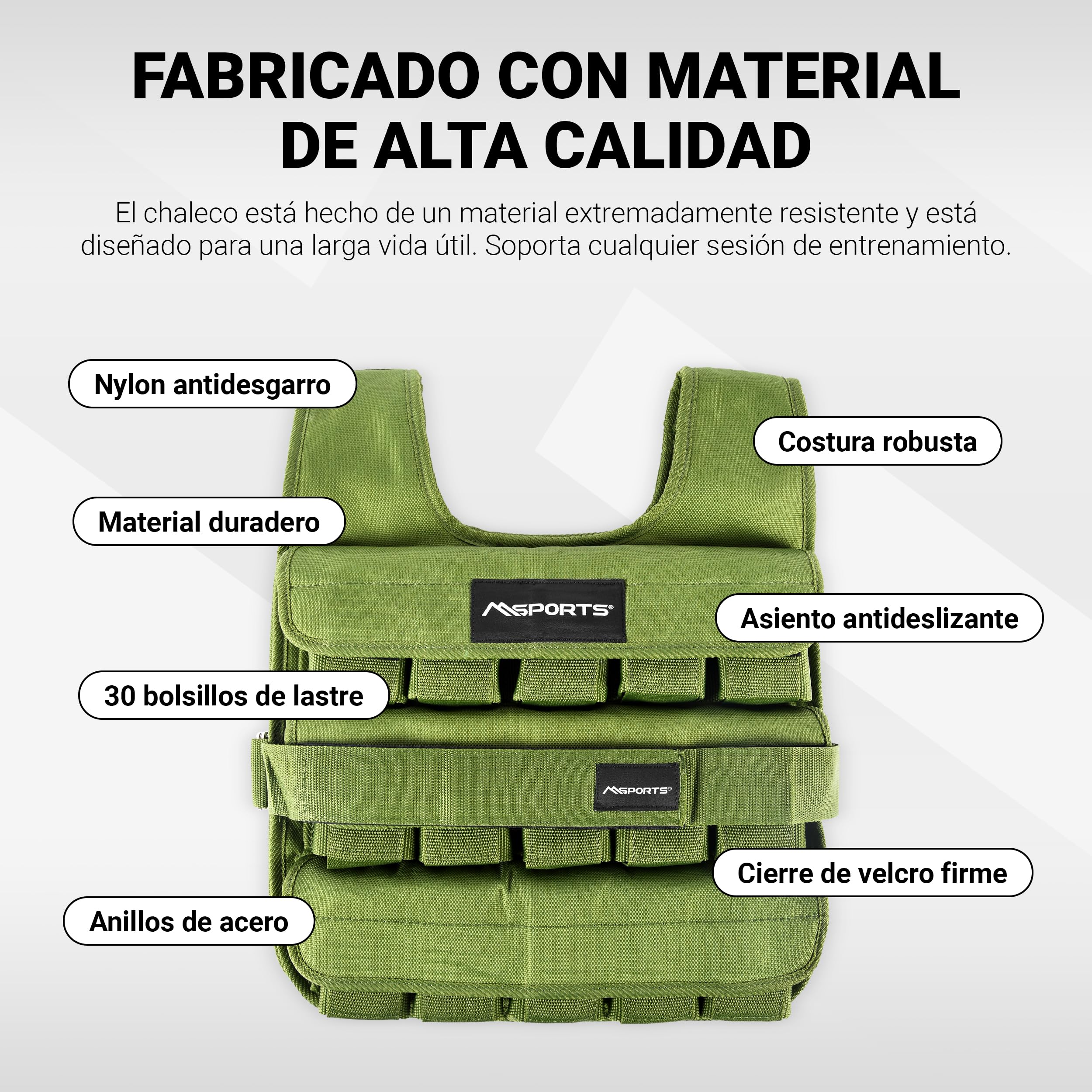 MSPORTS Chaleco con peso de alta calidad para mujeres y hombres, ajustable de 11 a 65 libras, chaleco para correr, chaleco de peso para caminar, chaleco de entrenamiento de estilo táctico para