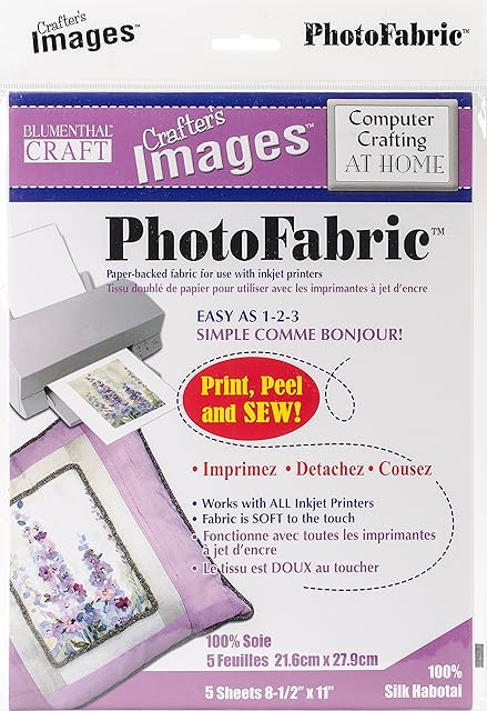 PhotoFabric Silk Habotai Fabric Sheets (5 sheets)