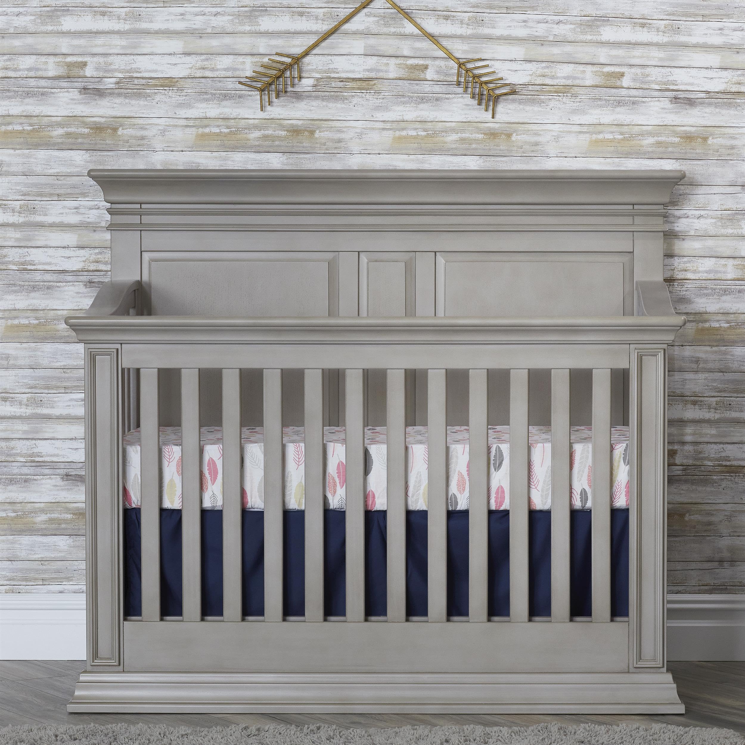Baby Cache Vienna 4 in 1 Convertible Crib, Ash Grey