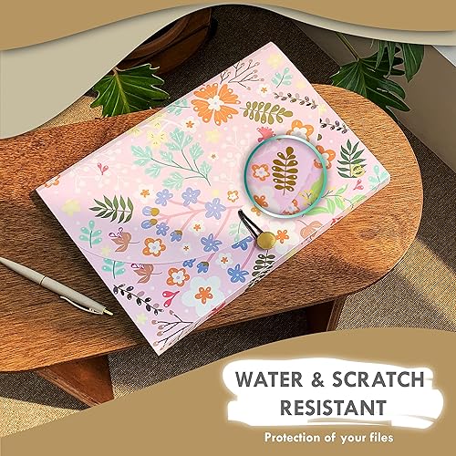 Miniatura 5 de CNK Carpeta de archivos expandible de 13 bolsillos organizador de documentos A4 ampliable caja organizadora de archivos de acordeón con separadores