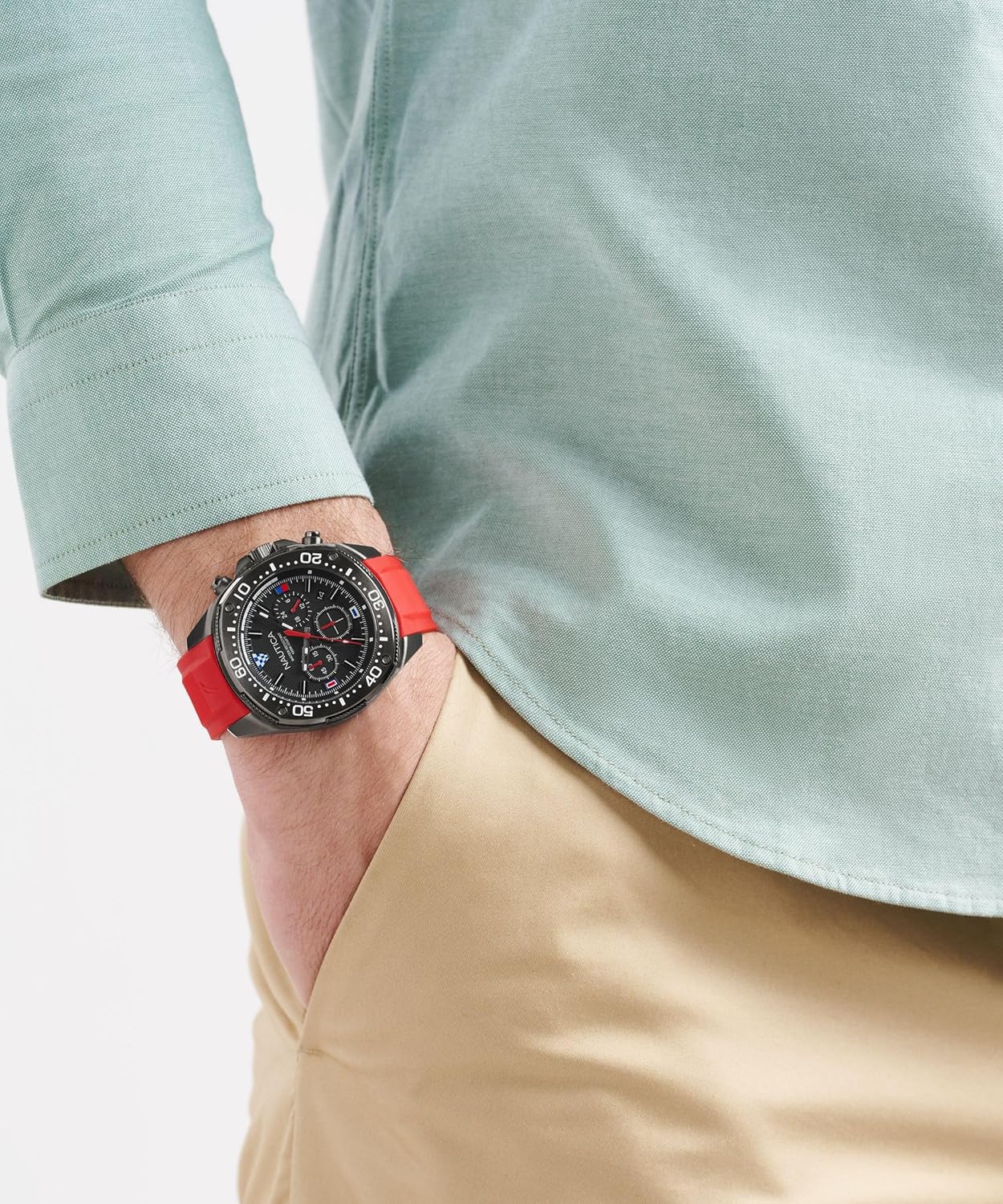 Nautica Men's NCT Blue Sail Chronograph Watch