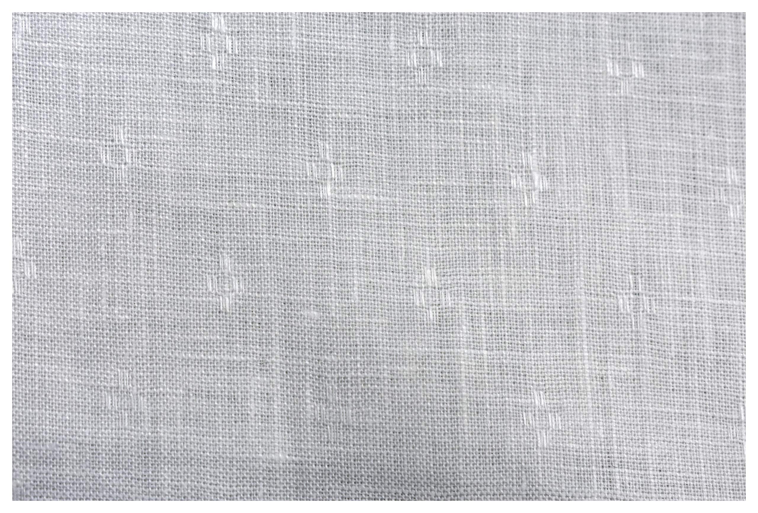 J.hampsteadMen's European Linen Butta 1.60 m Unstitched Shirt Fabric (White, Free Size)