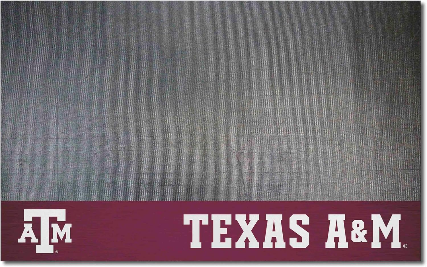 FANMATS 12111 Texas A&M Aggies Vinyl Grill Mat - 26in. x 42in. - Deck Patio Protective Mat | Oil, flame, and UV resistant,Black