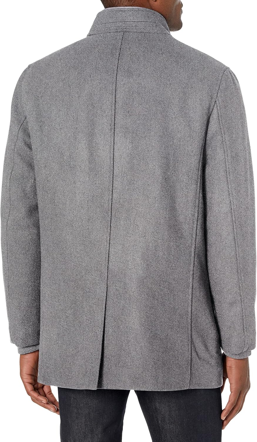 Cole Haan Men's Wool Twill Topper Coat with Water Resistant Bib - Image 2