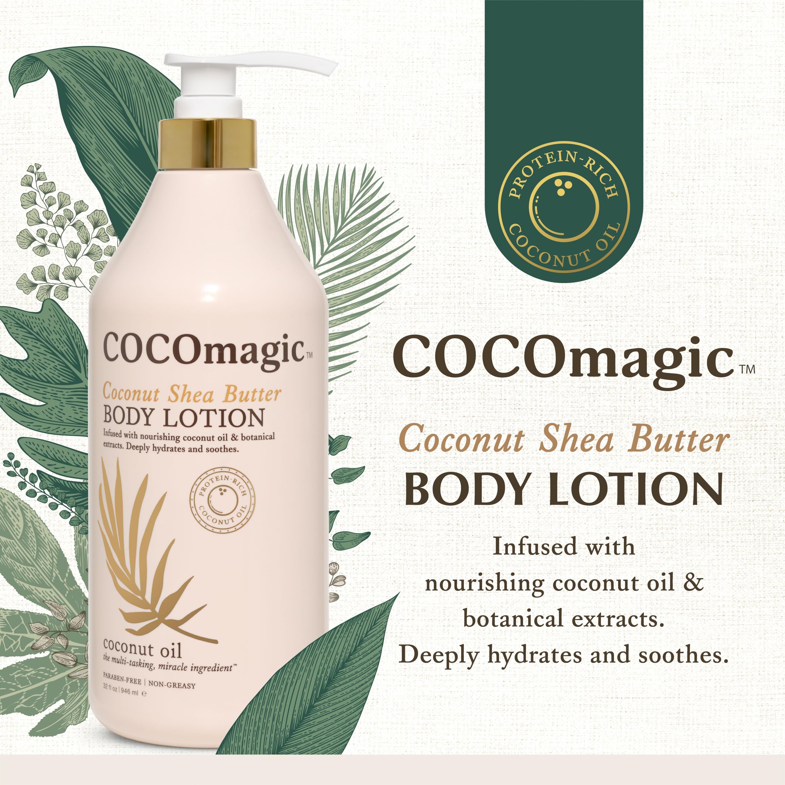 Amazon.com : Cocomagic Coconut Shea Butter Body Lotion | Deeply