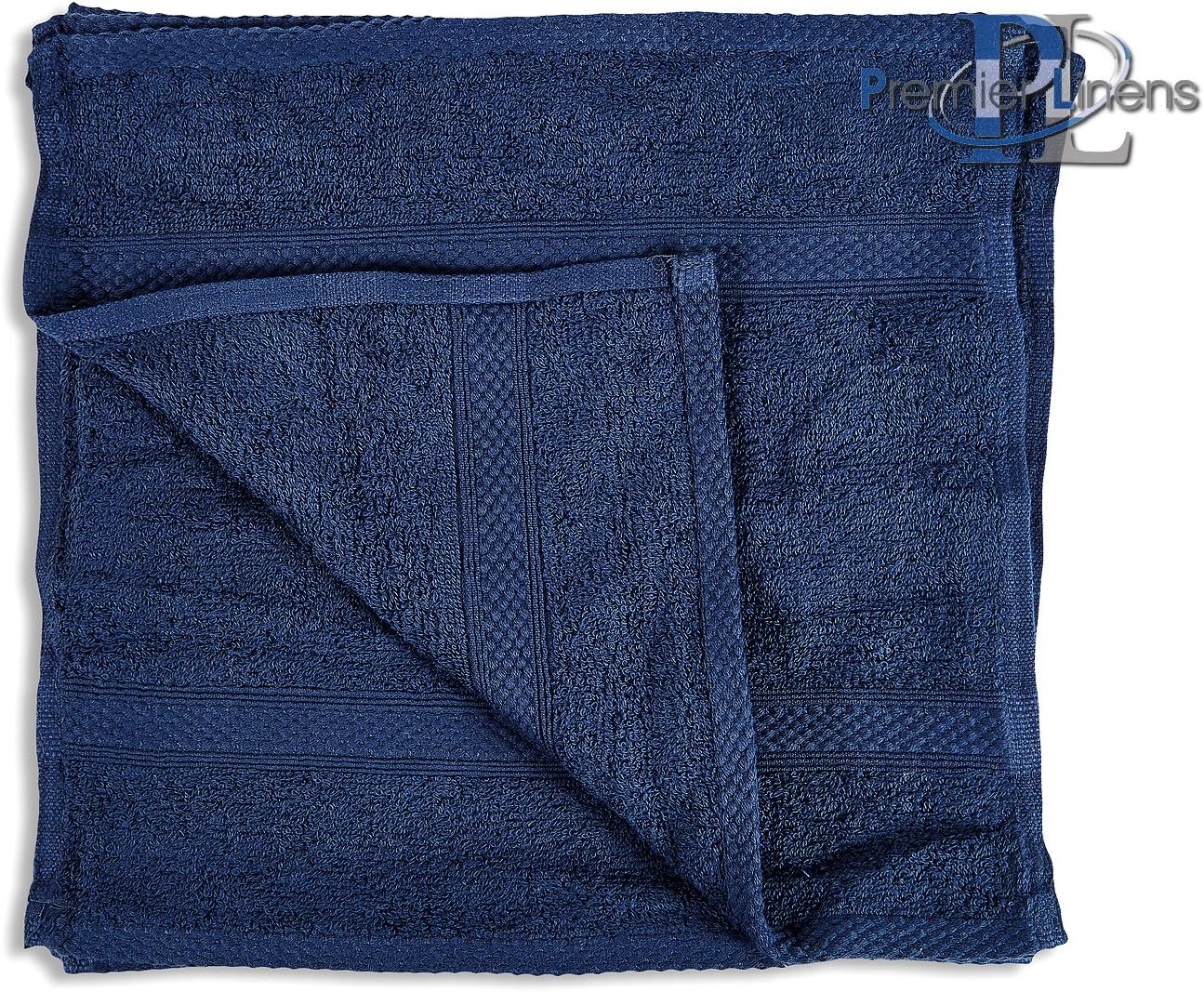Premier Linen® 12 x Flannels Face Cloth, cotton towel for make-up removal, guest towel, face flannels, wash cloth face, 100% cotton, 30 x 30 cm, soft
