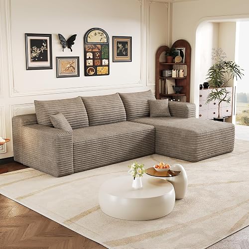 Canapé d'angle en L Moderne 241 cm Sapgaks