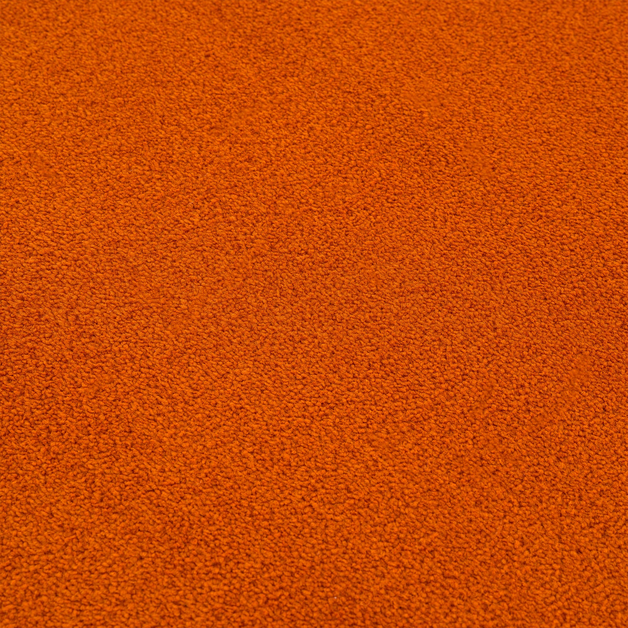 Impression Kurzflor-Wohnzimmerteppich - Schlichte Moderne Teppiche für Schlafzimmer, Büro, Flur, Küche, Kinderzimmer - Orange, 120 x 170 cm