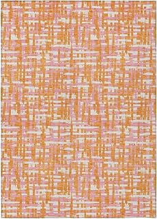 Addison Rugs Chantille ACN1060 Orange 3' x 5' Indoor Outdoor Area Rug, Easy Clean, Machine Washable, Non Shedding, Bedroom, Entry, Living Room, Dining Room, Kitchen, Patio Rug