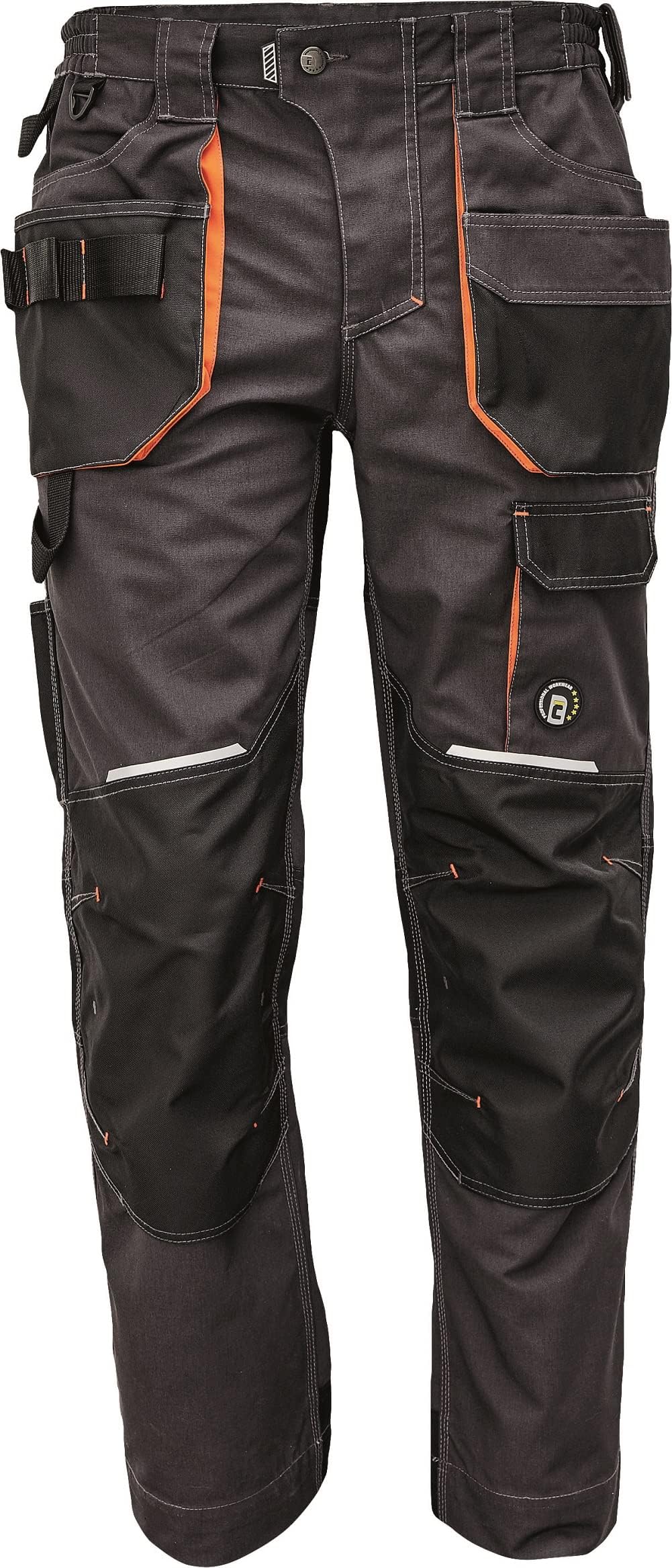 DINOZAVR Emerton Plus Mens Work Trousers - Durable Cargo Pants with Knee Pad Pockets and Elastic Waistband