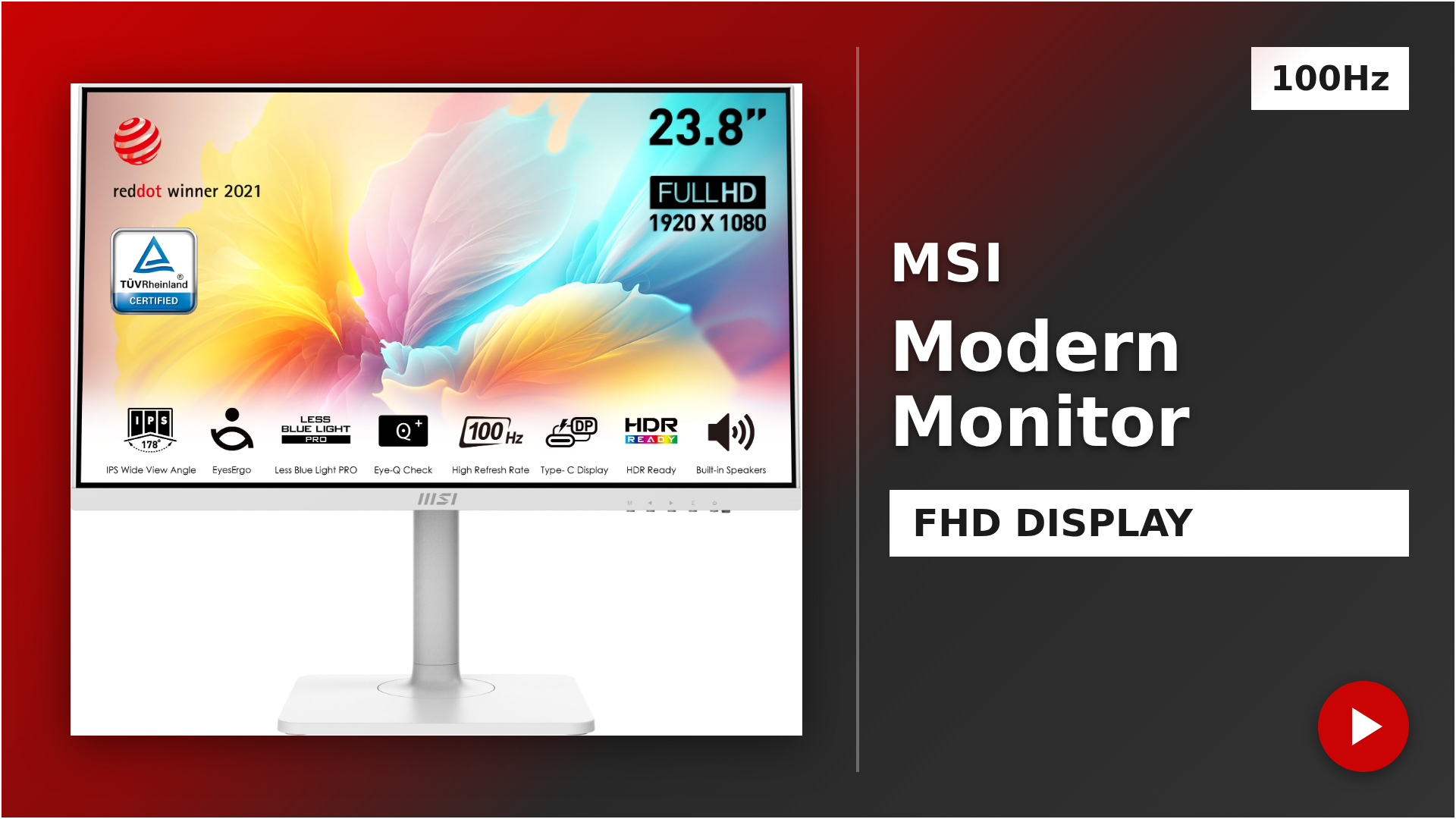 Watch MSI Modern MD2412PW 24-inch Monitor on Amazon Live