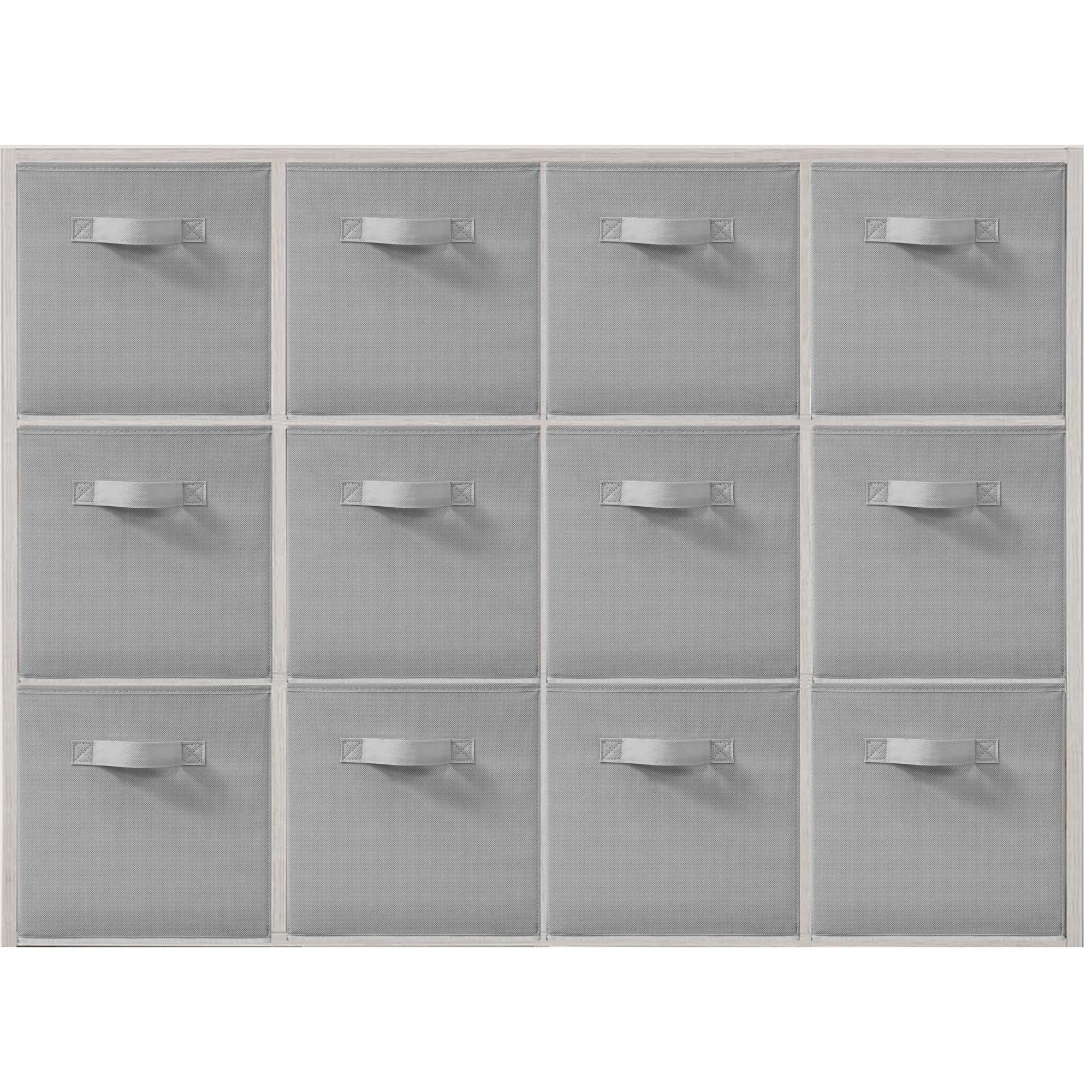 27,9 x 27,9 cm große Aufbewahrungskörbe, Stoff, faltbare Aufbewahrungsbox, zusammenklappbarer Schrank-Organizer für Kleidung, Decken, Büro, Schlafzimmer, Wohnzimmer, Regal, Schrank