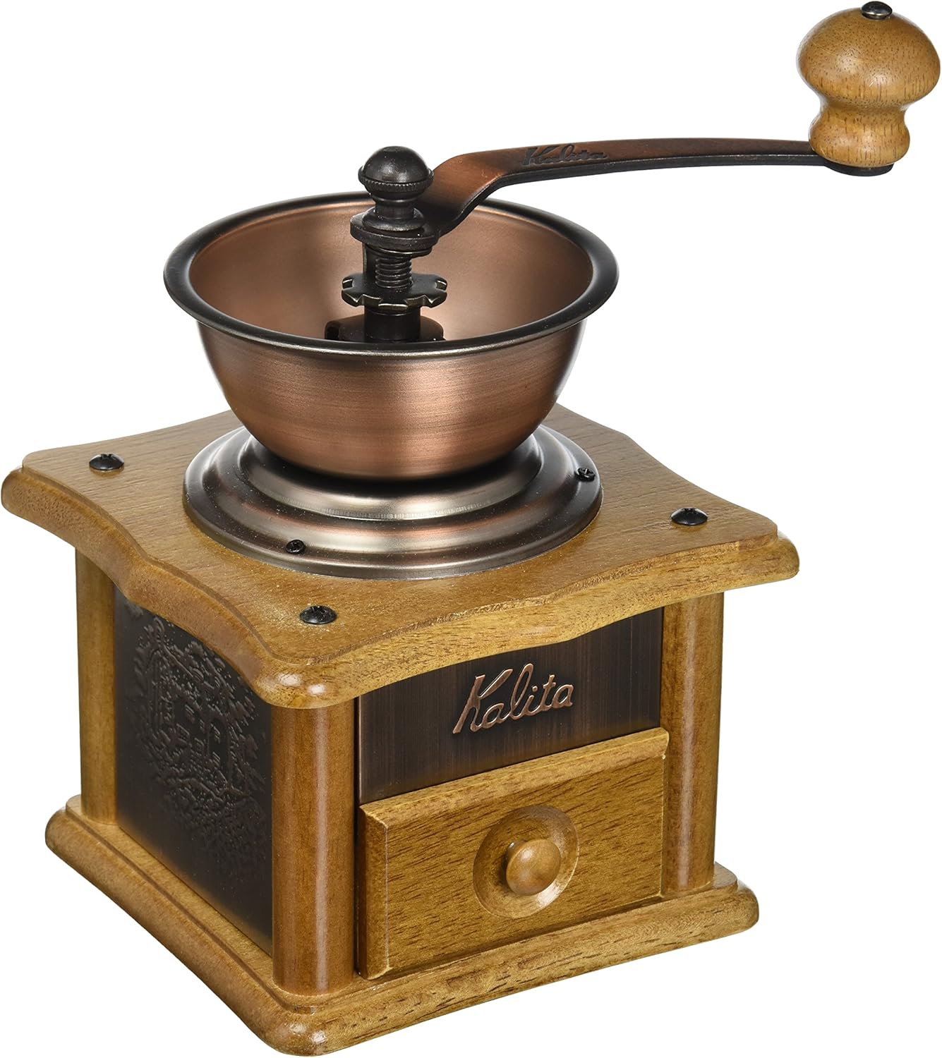 Kalita Copper Plate Mill Hand Coffee Grinder AC-1 by Kalita (Carita)