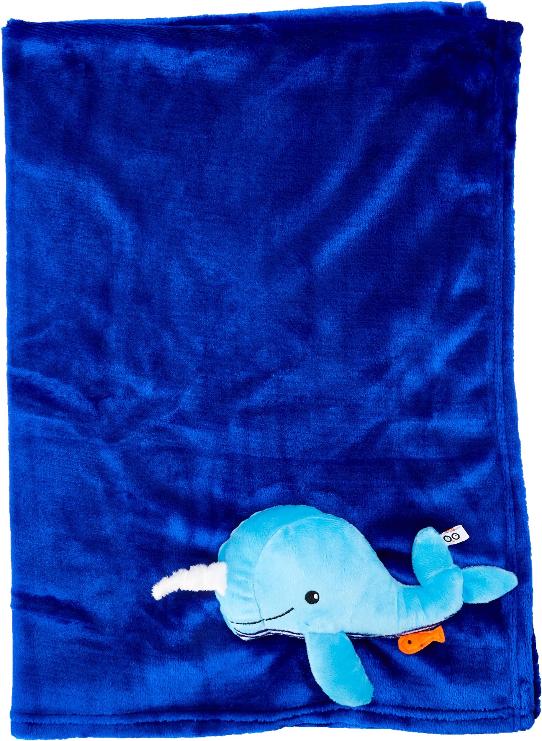 Zoocchini Buddy Stroller Blanket, Whale/Aqua