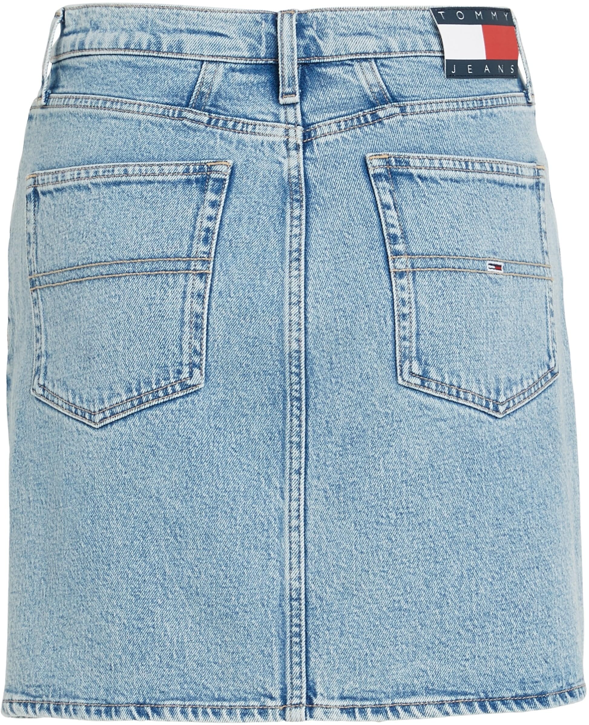 Tommy Jeans Jupe Femme Denim Mini Jupe en Denim Extensible