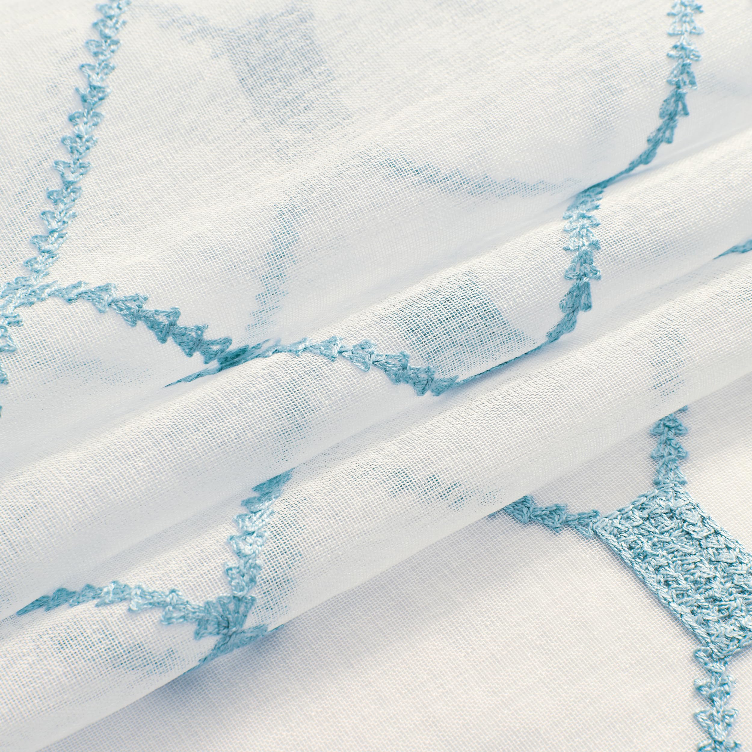 Tende A Pacchetto SIMPVALE In Tulle Con Rami Ricamati - Nero, 100x120 Cm - Per Casa, Balcone, Divisori - Foto 10