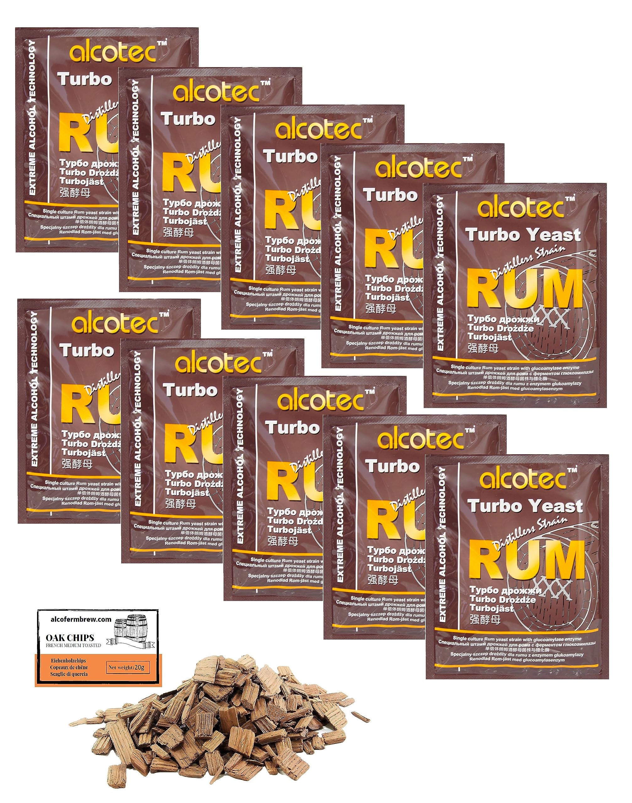 Turbohefe – Alcotec Rum 73 g, drożdże drożdżowe do fermentacji, turbo, drożdże do zacieru, drożdże do fermentacji, wódka (10)