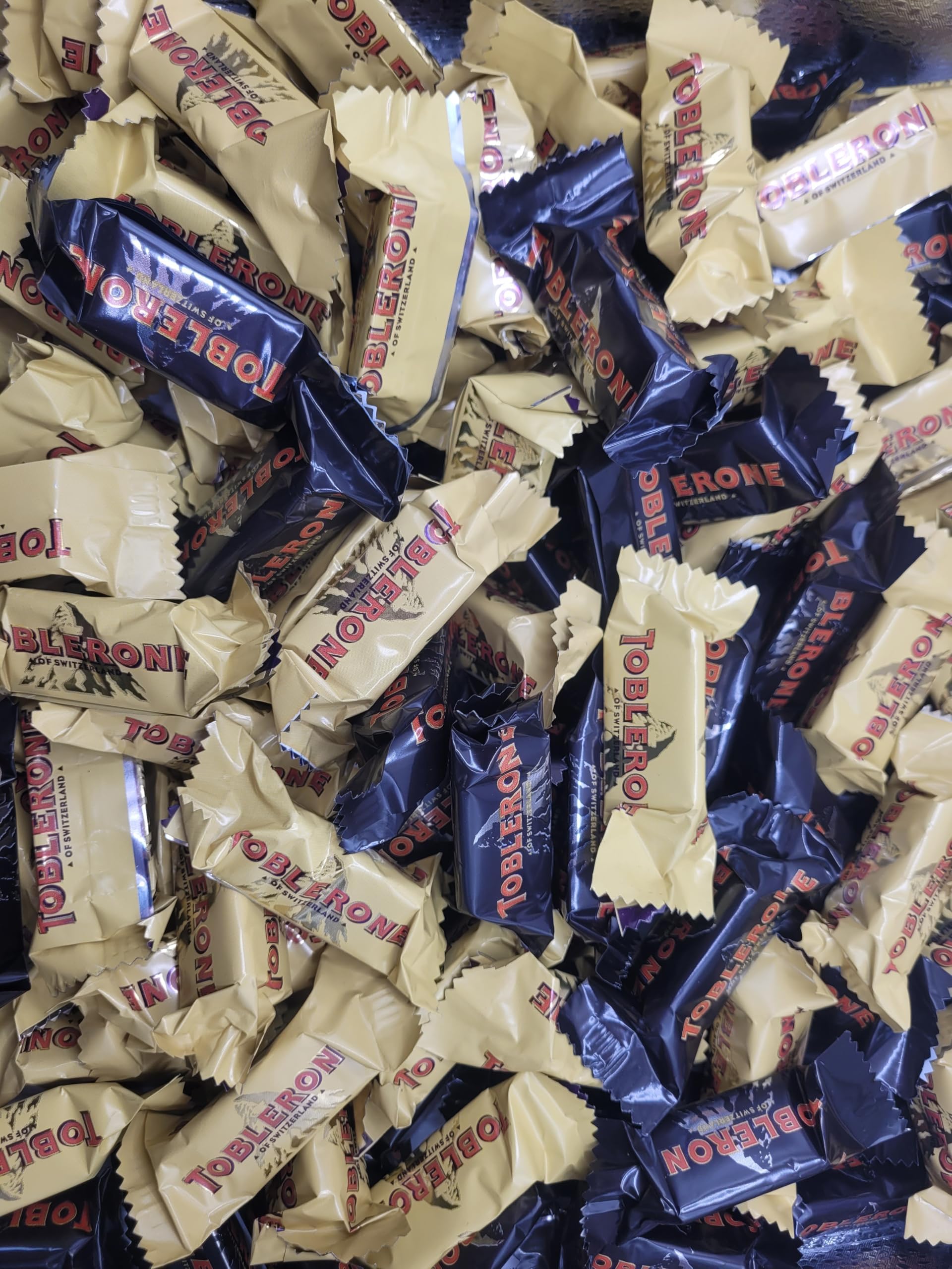 Chocolates T0blerone Milk Dark - 24 Tiny individual Bars with Honey and Almond Nougat