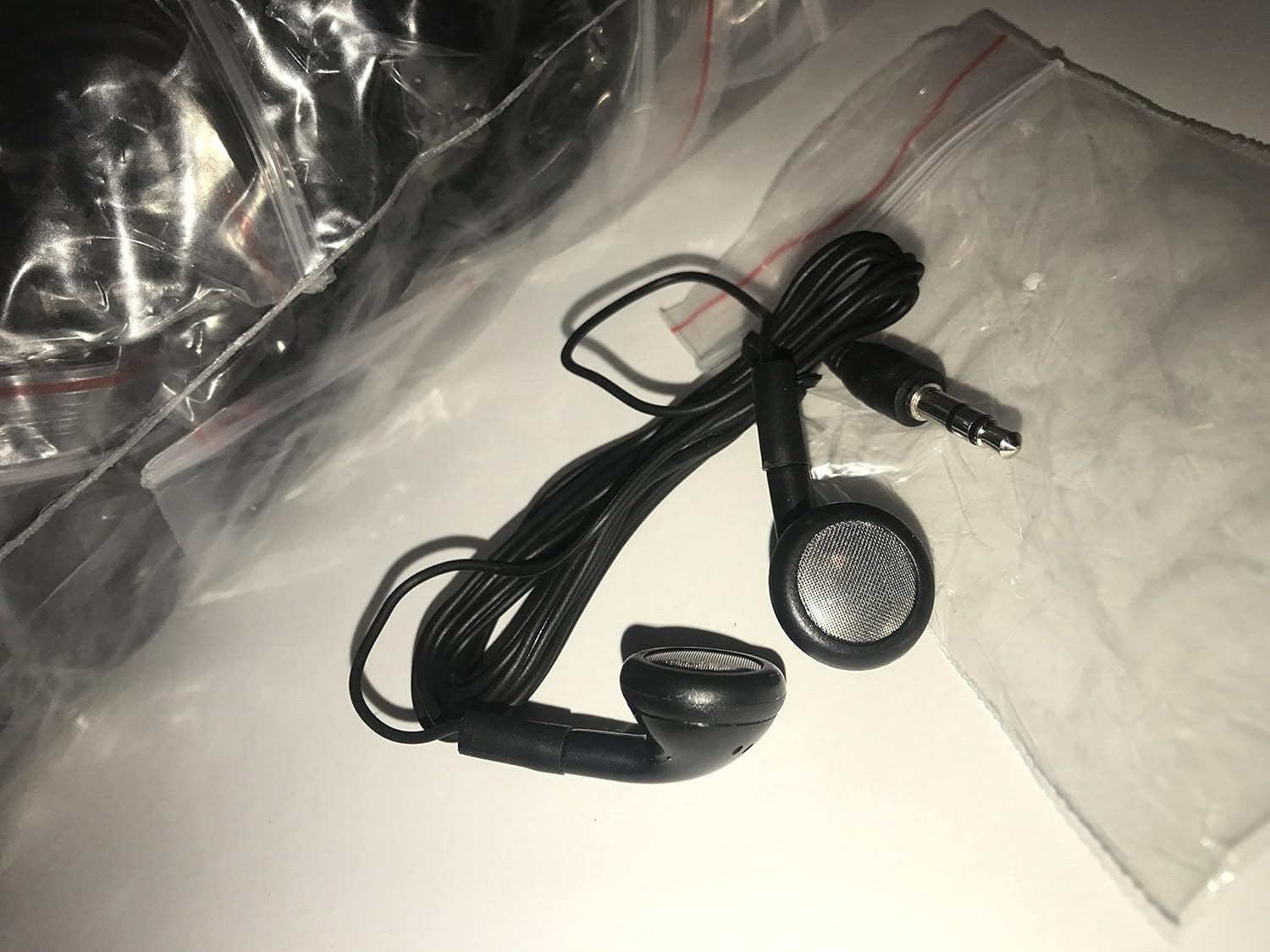 Bulk Wholesale Lot of 100 Black 3.5mm in Ear Earbuds/Headphones/Earphones Great for Schools, Libraries, Hospitals, Kids etc.