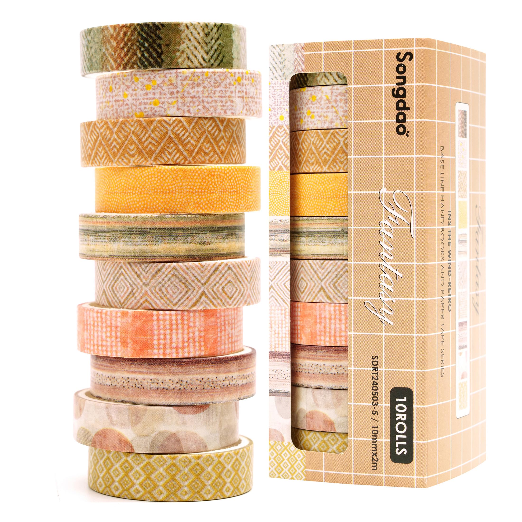 10 rouleaux Washi Tape Set