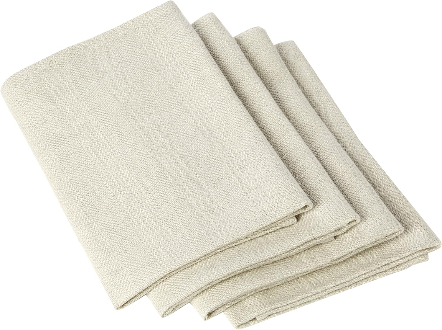 LinenMe Linen Lara Napkins (Set of 4), 21" x 21", Orange