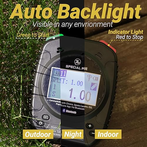 Miniatura 4 de Temporizador de disparo con clip para cinturón, temporizador de disparo actualizado 2025 para competición de disparos con zumbador fuerte y la mejor