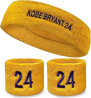 COUVER Basketball Star Sweatband with Players Number (1 Piece)