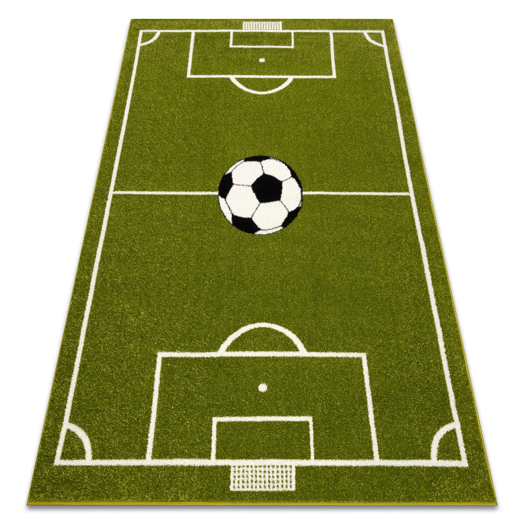 rugsx Teppich Mundial Fußballplatz, Fußball - grün 80x150 cm