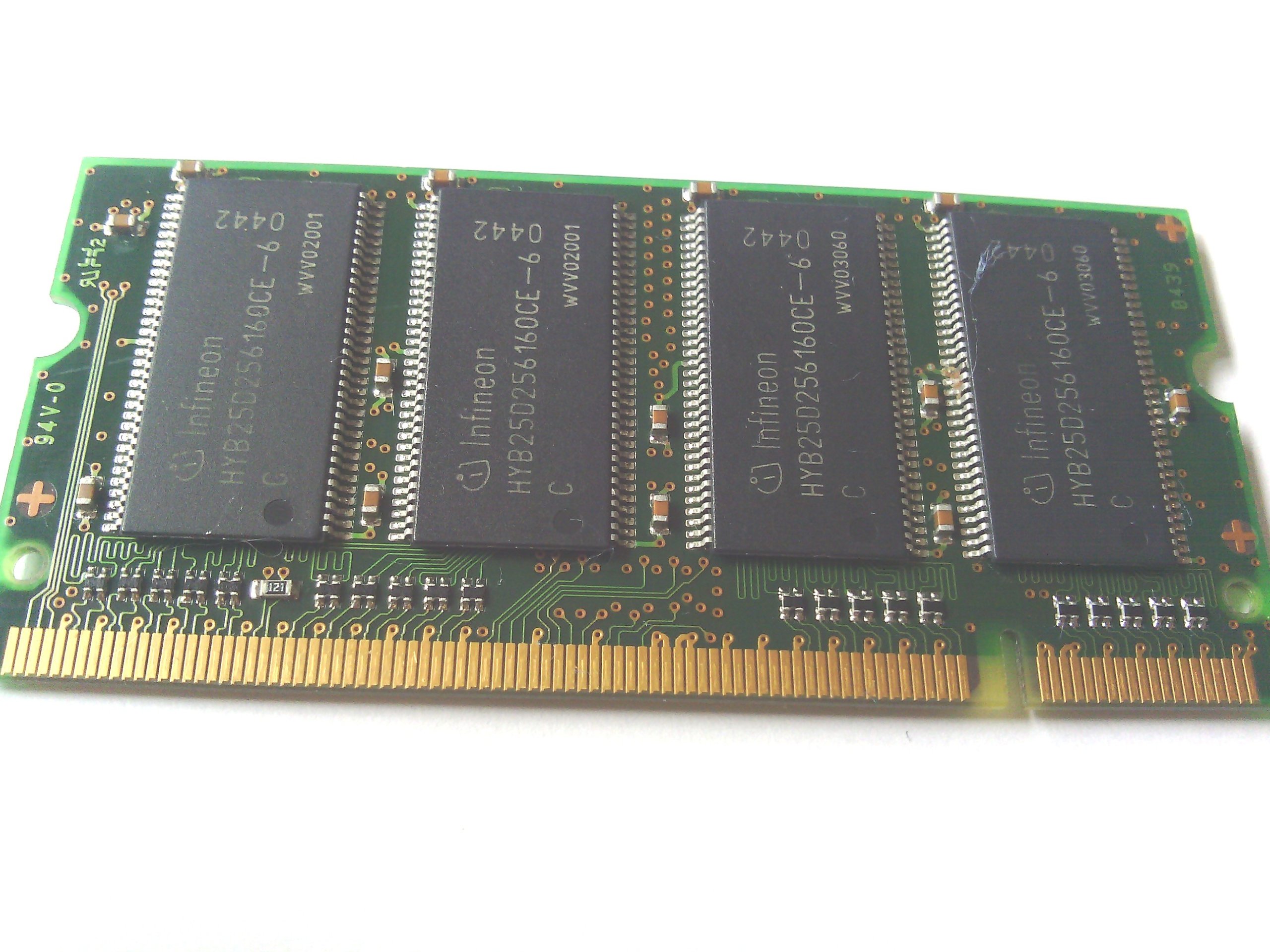Hynix 256MB DDR PC2700 SODIMM Memory - 200-Pin Laptop RAM Upgrade