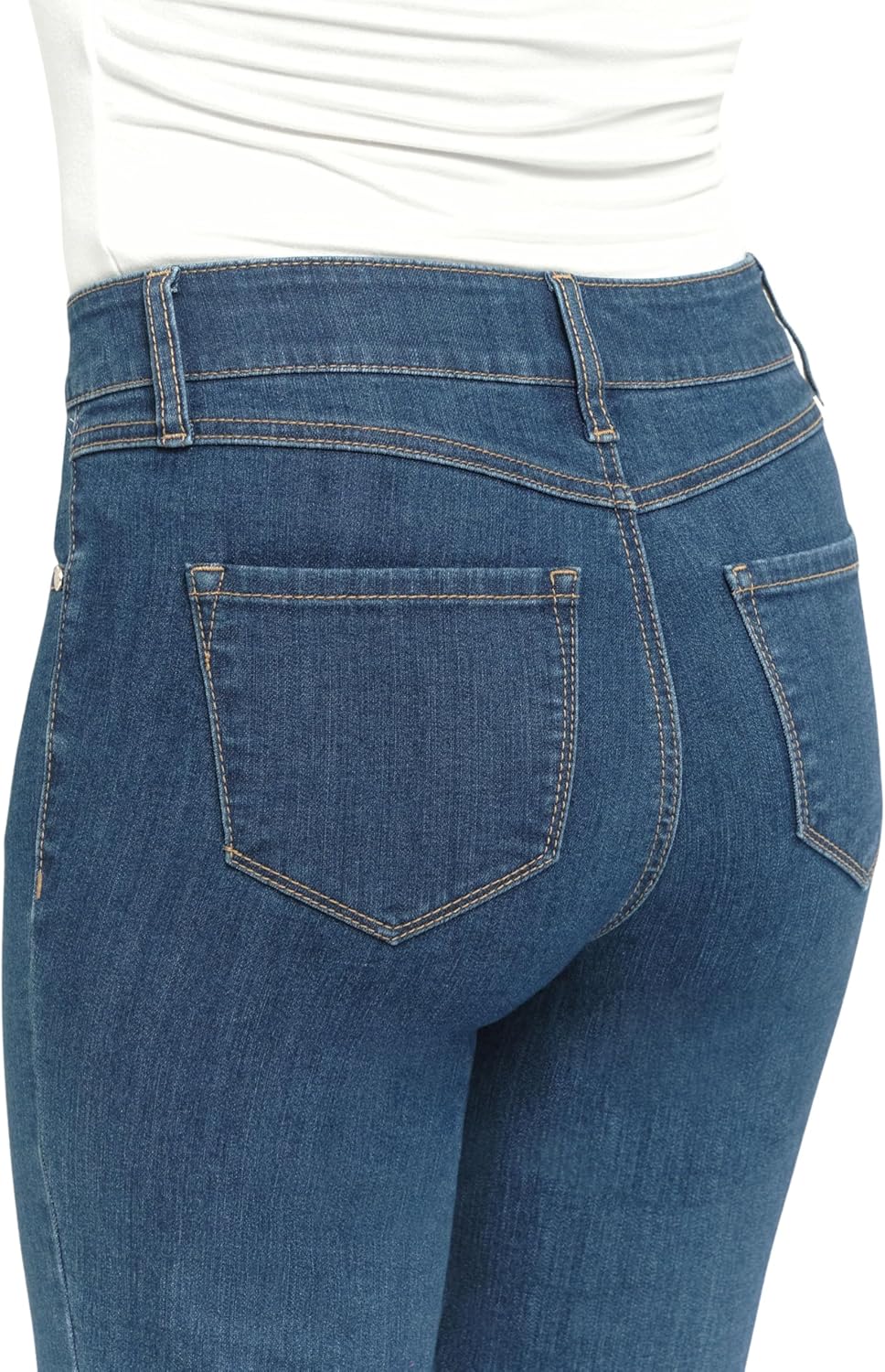 1822 Denim Women's 34" Long Mid-Rise Vintage Flare Jeans