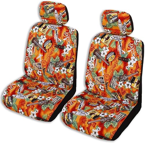 Miniatura 47 de Fundas hawaianas para asientos de coche (Tapa Gray, con airbag lateral) Tapa Gris,Aloha Honu Azul,Aloha Honu Gris,Aloha Honu Verde,Negro