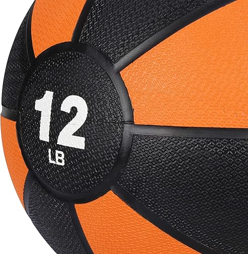 Miniatura 5 de HomGarden Pelota medicinal de entrenamiento de ejercicio de 6 libras para yoga, equilibrio, estabilidad, entrenamiento de fuerza