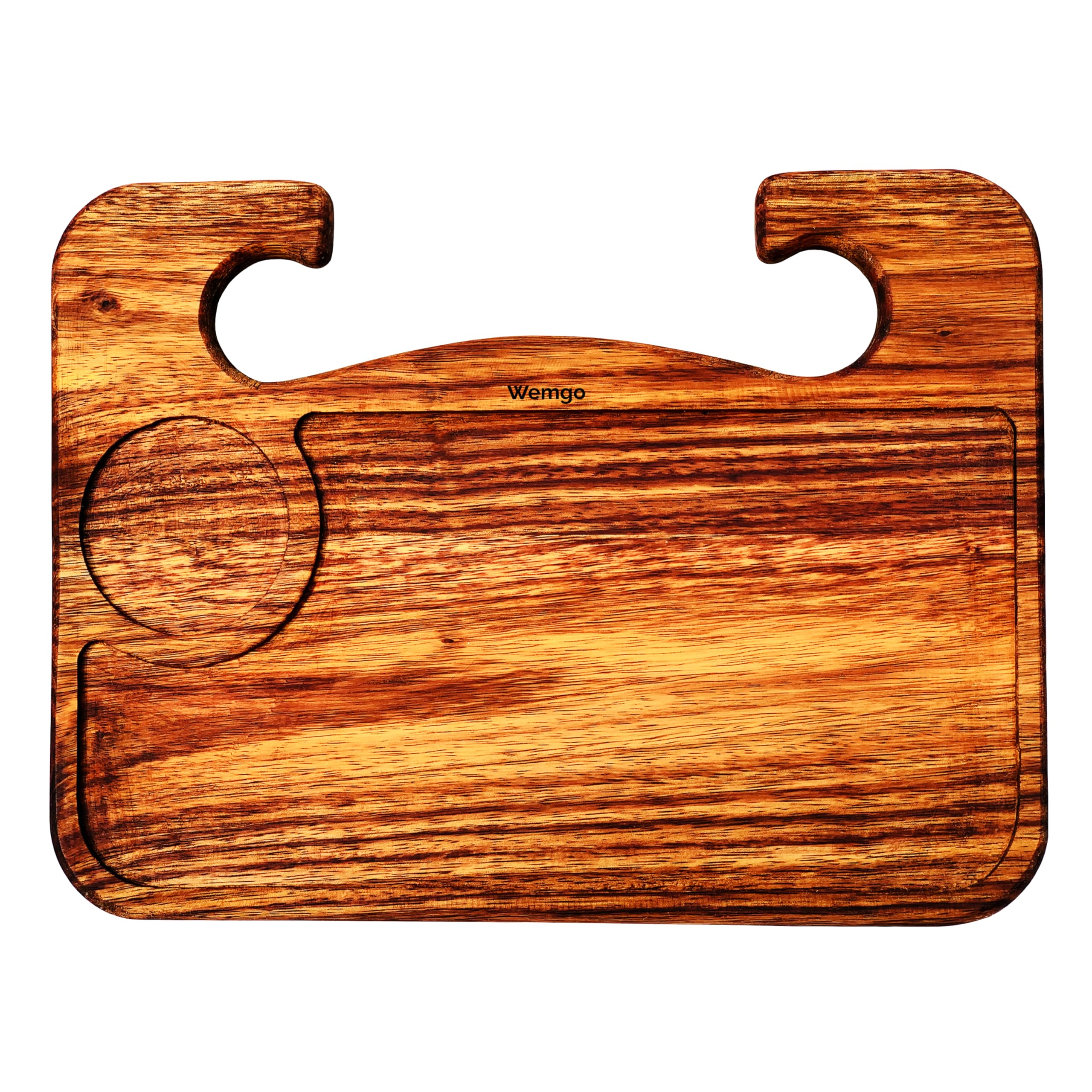 Wemgo Car Steering Wheel Tray Table Food | Car Laptop Food Steering Wheel Tray Drink Holder Desk Organizer Wooden | Car Accessories | Car Trays for Eating | Multifunctional Car Tray (Dark Brown) (B0CHZ4RQPG) Amazon Price History, Amazon Price Tracker