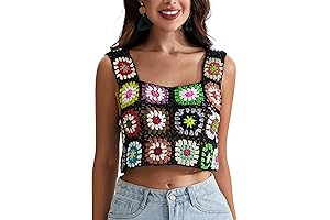 Womens Crochet Tank Top with Boho Vibes