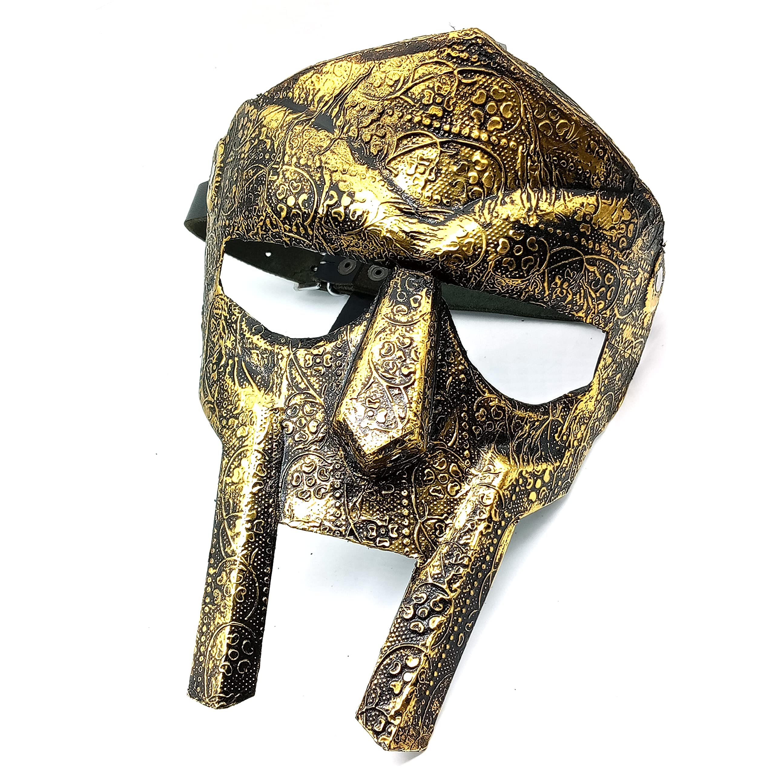 AYZCORPAYZCORP Halloween Medieval Gladiator face Mask 18g Re-Enactment Adult Custom Crafted MF Doom Handmade Gladiator Armor Mask
