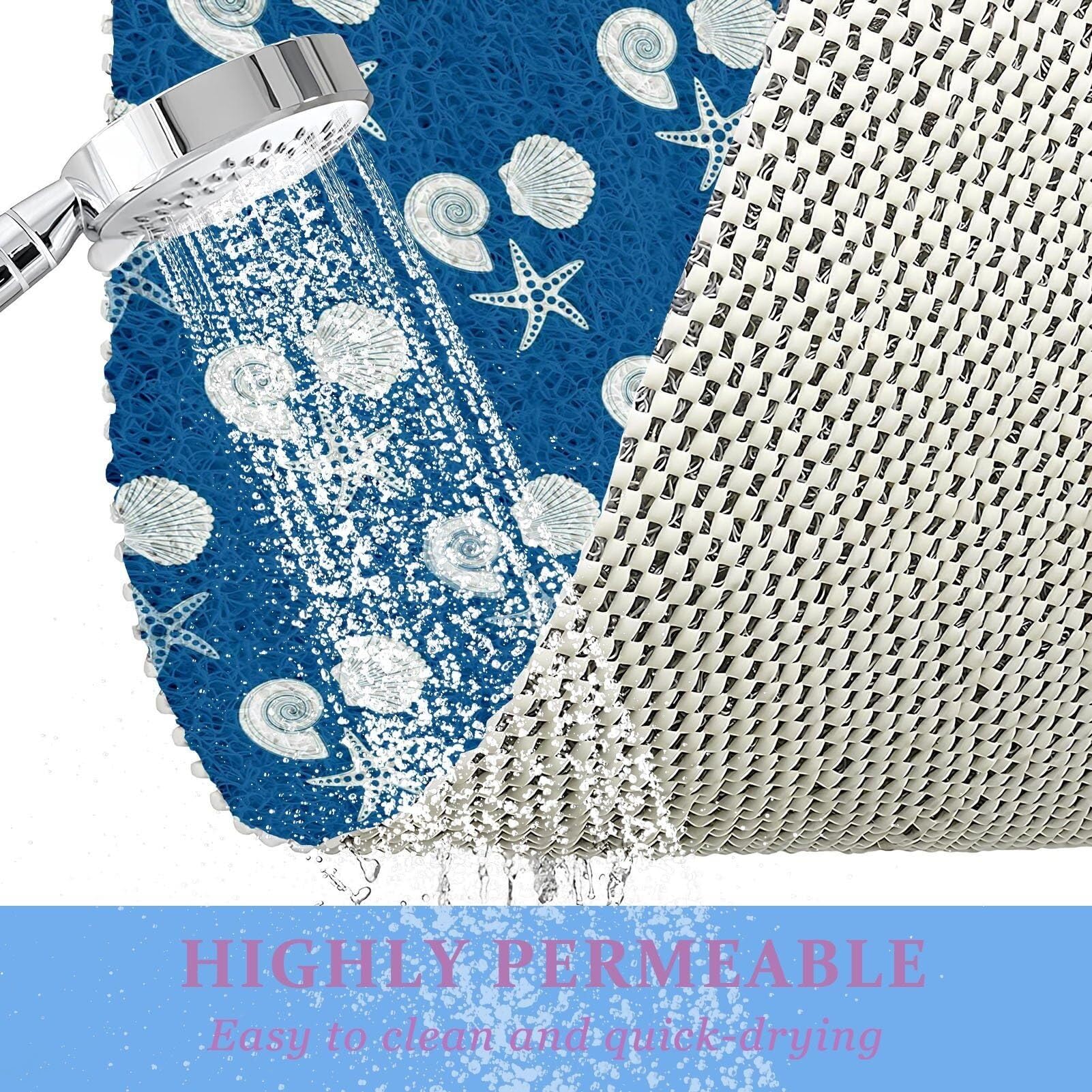 Rutschfeste Duschmatte Weich & Komfortabel Antirutschmatte für Badewanne,