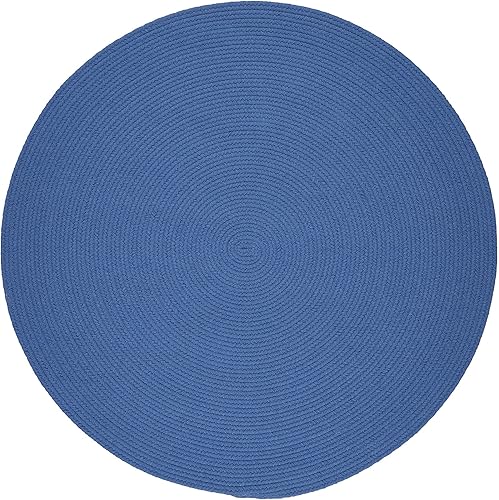 Miniatura 64 de Tapete de interior/exterior, diseño texturado trenzado, tapete reversible, Sintético, Marrón Marrón,Negro -,Azul (Hydrangea Blue),Azul