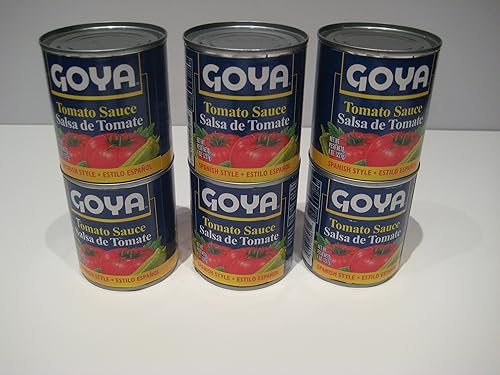 Goya Salsa de tomate "Salsa de tomate" latas de 8 onzas, (paquete de 6) paquete
