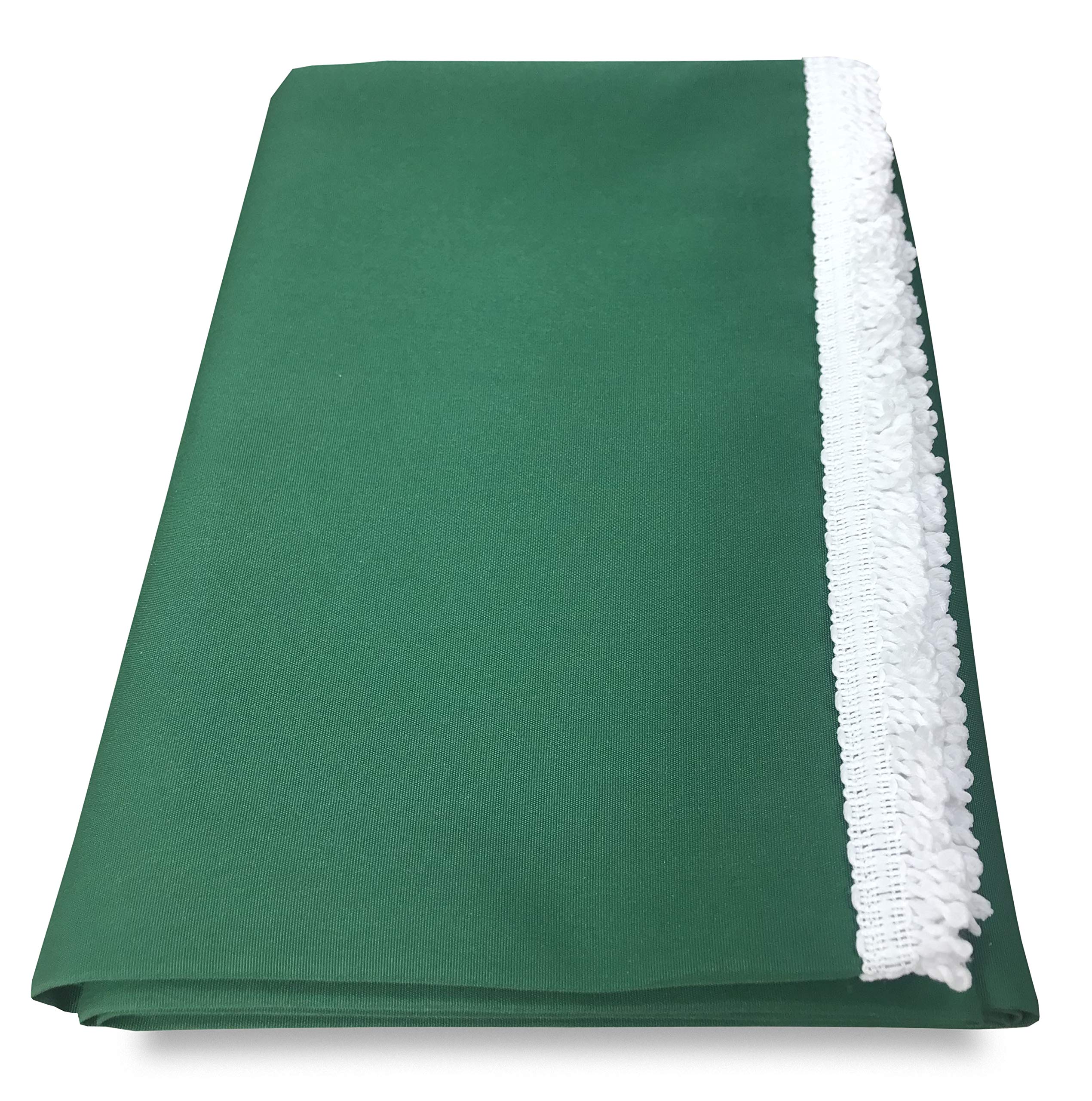 Vertigo Tex Family Toldo Vertical de Sol para Exterior Jardín y Balcón, Impermeable e Hidrorrepelente, 100% Poliéster, Ojales de Acero, con Flecos – 150 x 250 cm – Verde Liso
