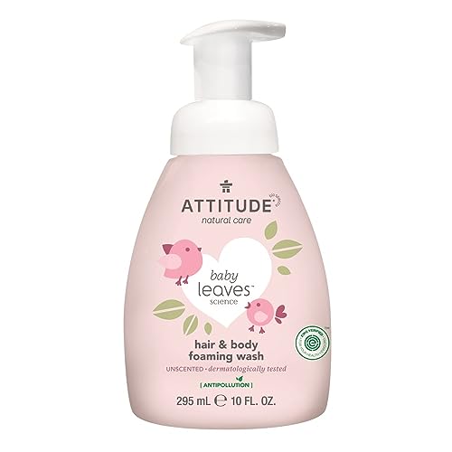 Champú y Gel bebés eco 2 en 1 sin fragancia Attitude 295 ml
