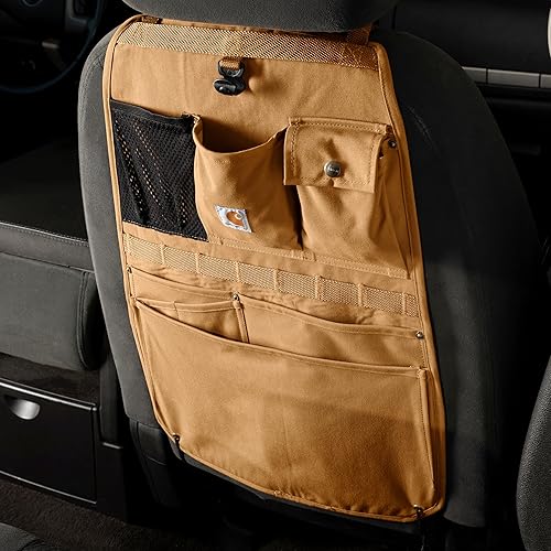 Vista 14 de Carhartt Organizador universal de lona de nailon para respaldo de asiento, color grava