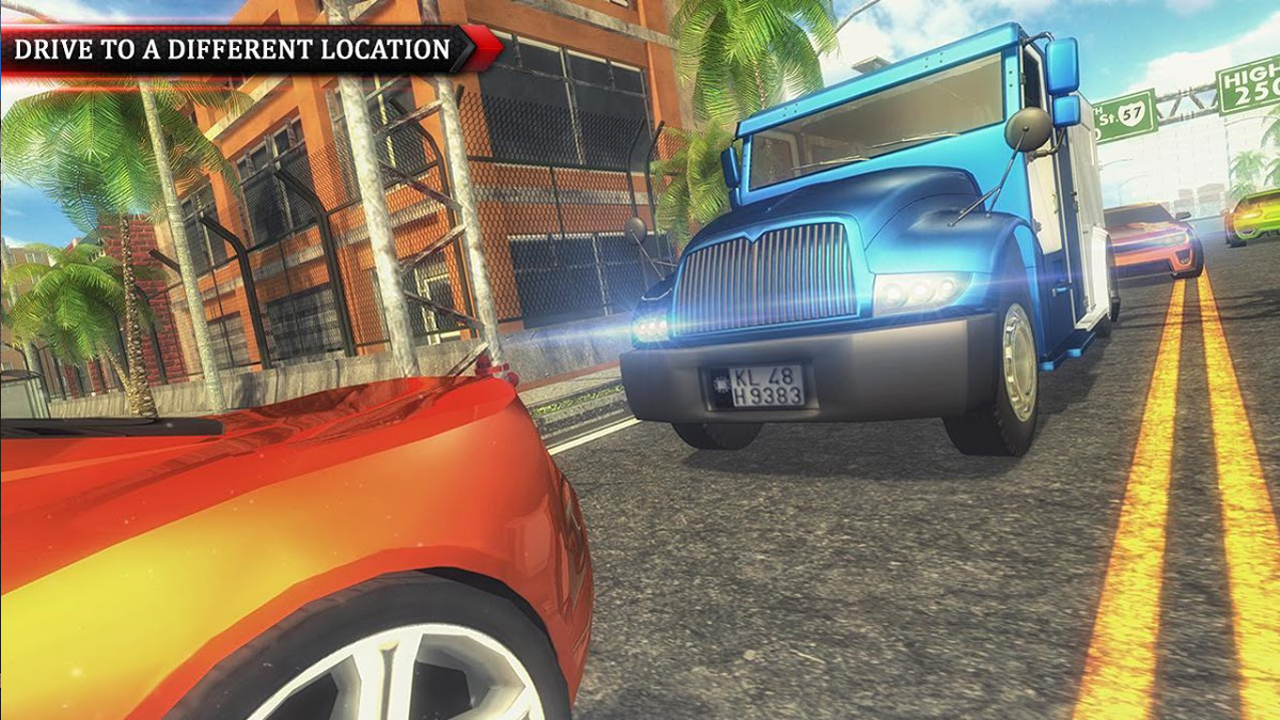 Banque Cashier Gestionnaire Transporter Camion Conduite 3D Simulateur