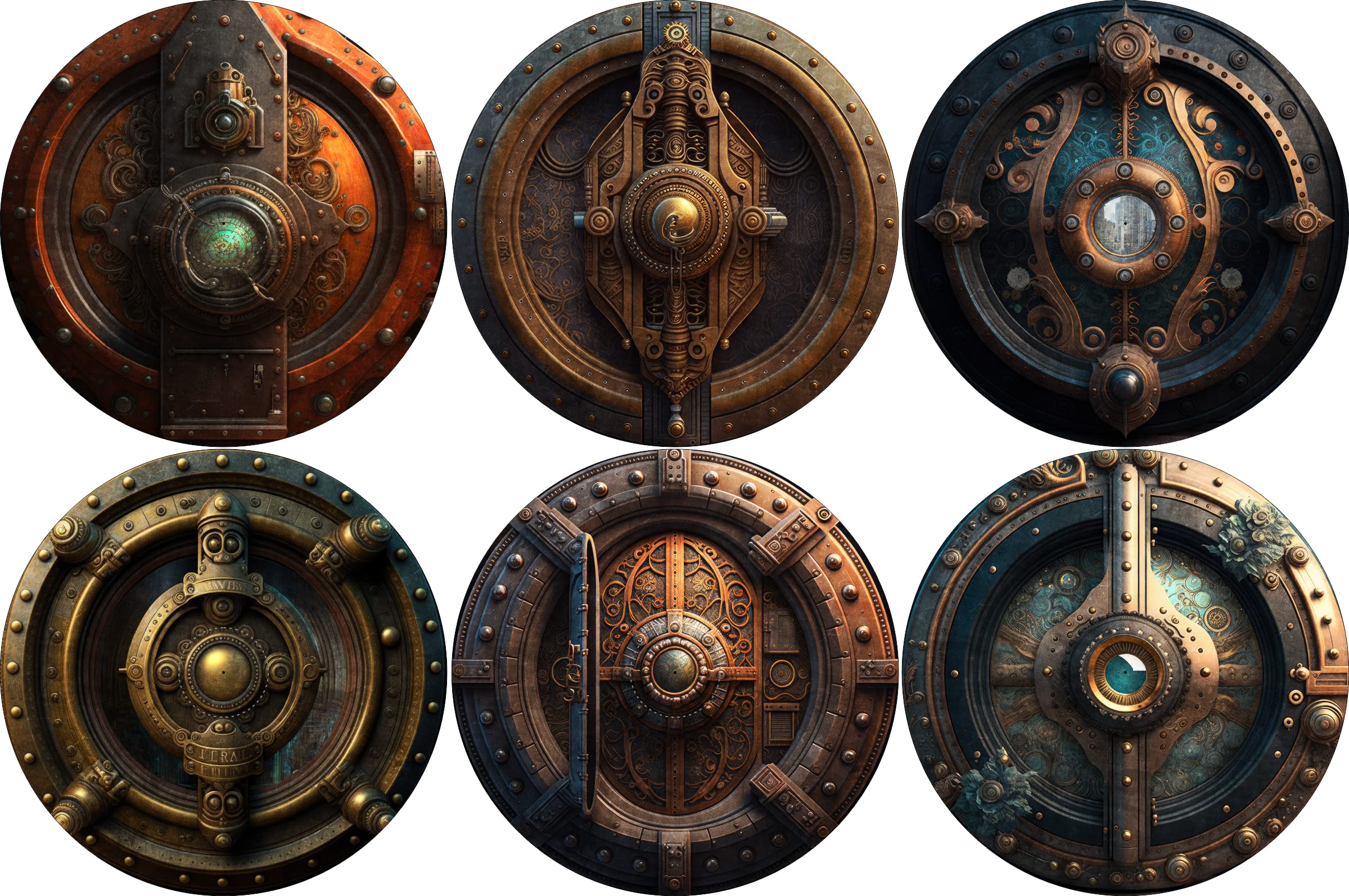 40K Neoprene Objective Markers - Steampunk Vault