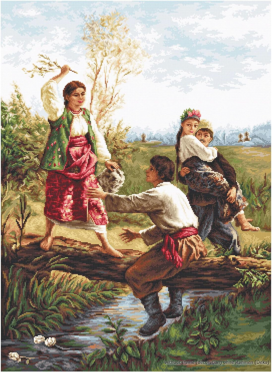 Luca-S Counted Cross Stitch kit Across a Beam 38x52cm